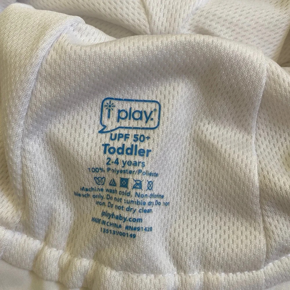 I play | White Sun Hat | 2-4T
